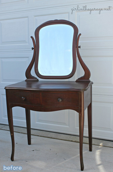 plain wood vanity