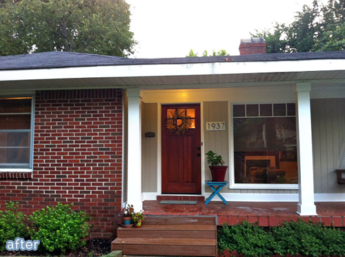 Exterior makeover on brick home, beautiful! betterafter.net Exterior makeover on brick home, beautiful! betterafter.net