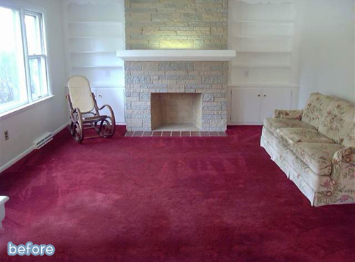 Beautiful family room makeover on betterafter.net