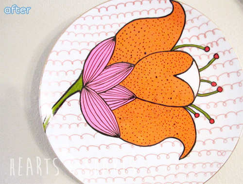 diy plate art after