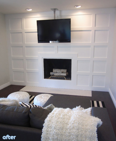 If you like dramatic walls, make sure to check out this fireplace wall makeover at betterafter.net