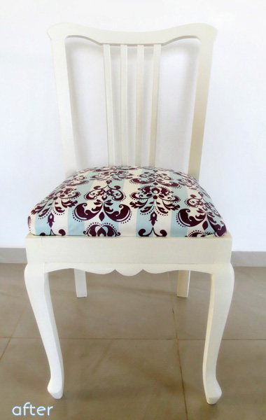 white - purple/ blue fabric - chair superpost | betterafter.net