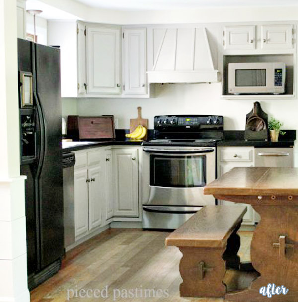 Gray Kitchen with Dark Countertops