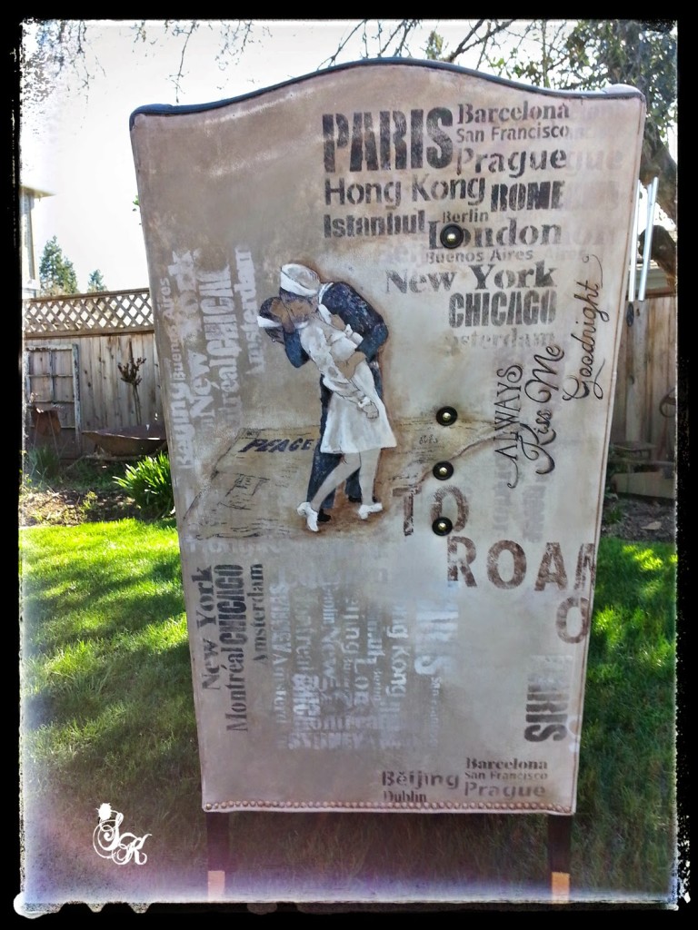 sailor chair makeover detail