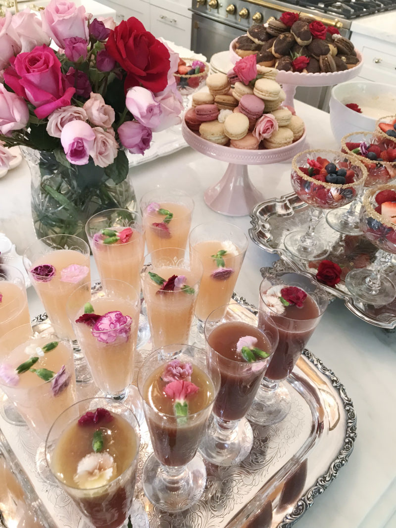 randi garrett valentine calligraphy party food display