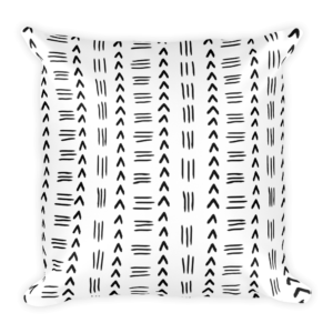Black & White Printed Pillow